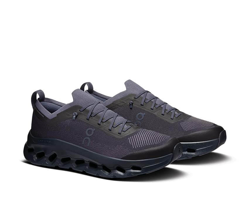 On Cloudtilt Moon Graphite — CloudTec Phase Helion chaussette vue latérale