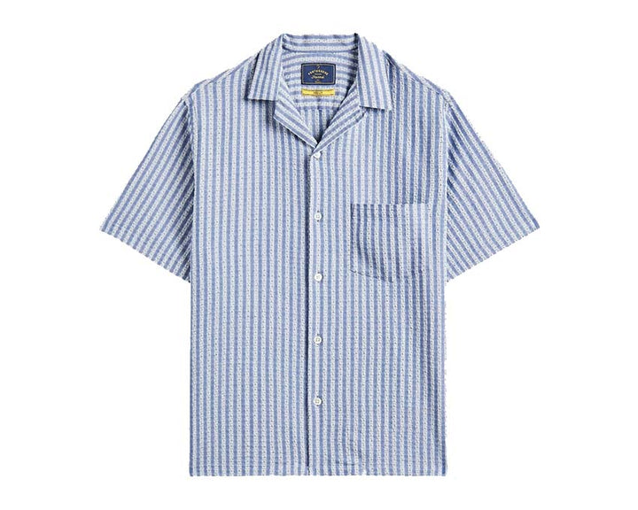 Portuguese Flannel Jacquard Chambray Shirt SS25.045