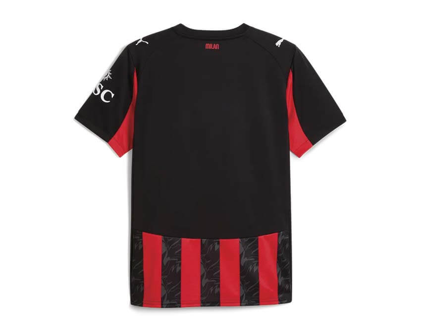 Puma ACM Home Jersey dos — dos maillot domicile AC Milan Puma rouge