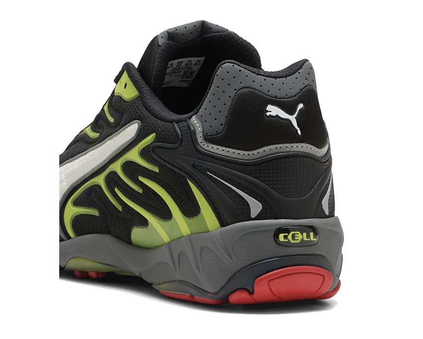 Puma x ASAP ROCKY Inhale Mesh Black White Lime suola — suola spessa