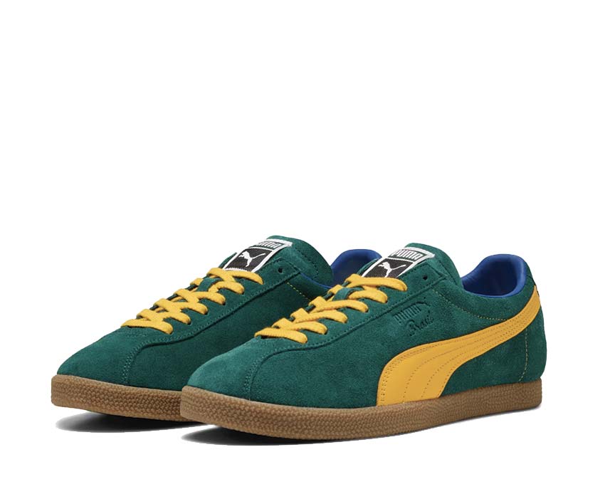 Puma Brasil Dark Myrtle semelle — semelle gomme football vintage