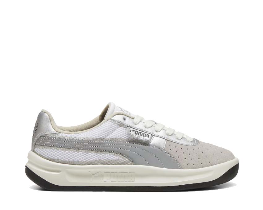 Puma GV Special LMC Warm White Cool Mid Gray — men's sneaker leather grey