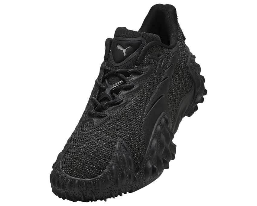 Puma Mostro X vue latérale — cuir Mostro X Puma chunky