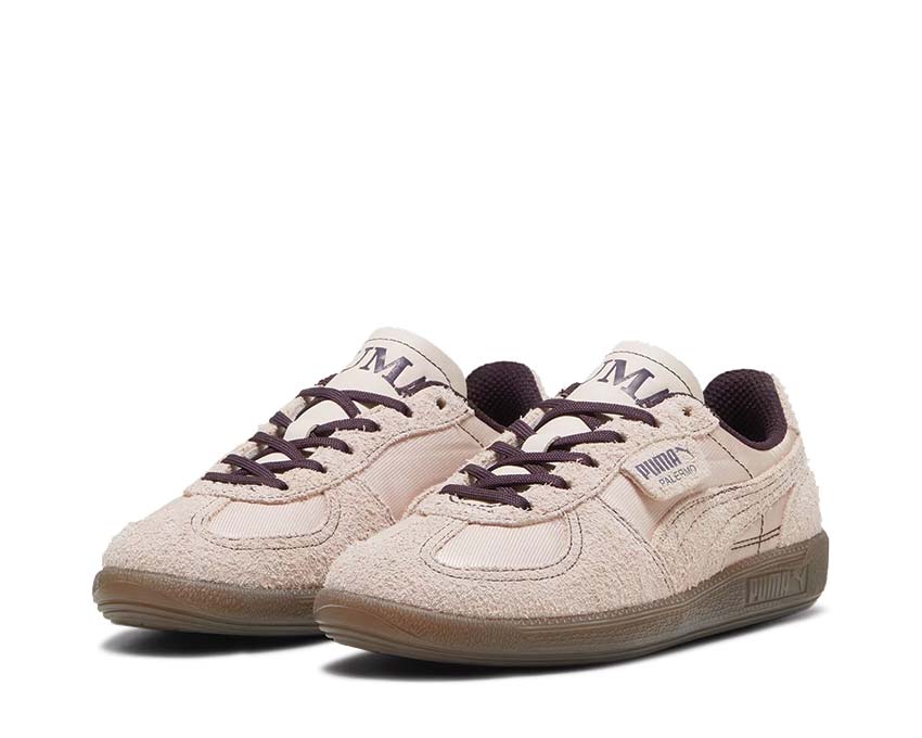 Puma Palermo Clobber Dresscode W Island Pink vista lateral — cuero rosa ciruela