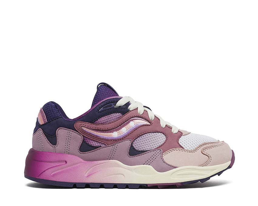 Saucony Grid Shadow 2 Summer Solstice Lilac Blue — running hombre parte superior de malla transpirable
