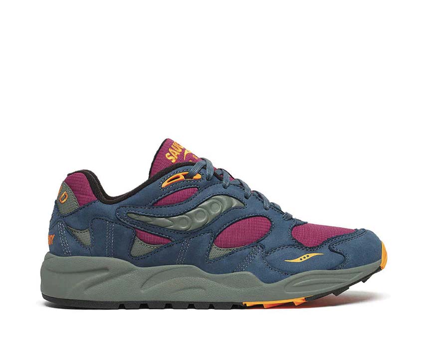 Saucony Grid Shadow 2 Purple Blue — running homme tige mesh respirante
