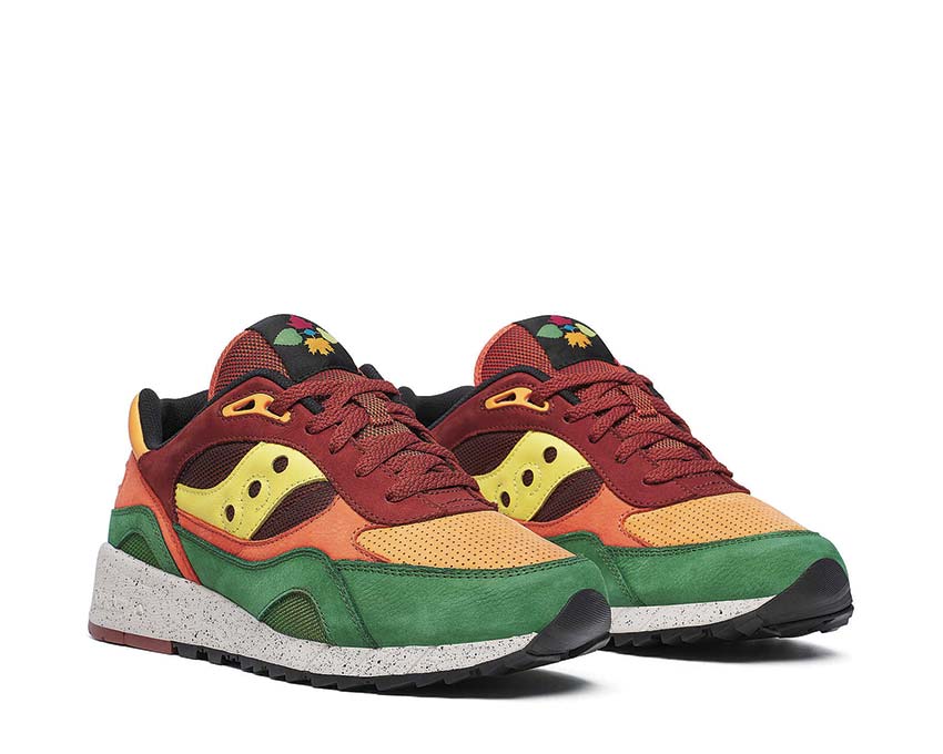 Saucony Shadow 6000 Earthy Tones vista lateral — amortiguación ProGrid