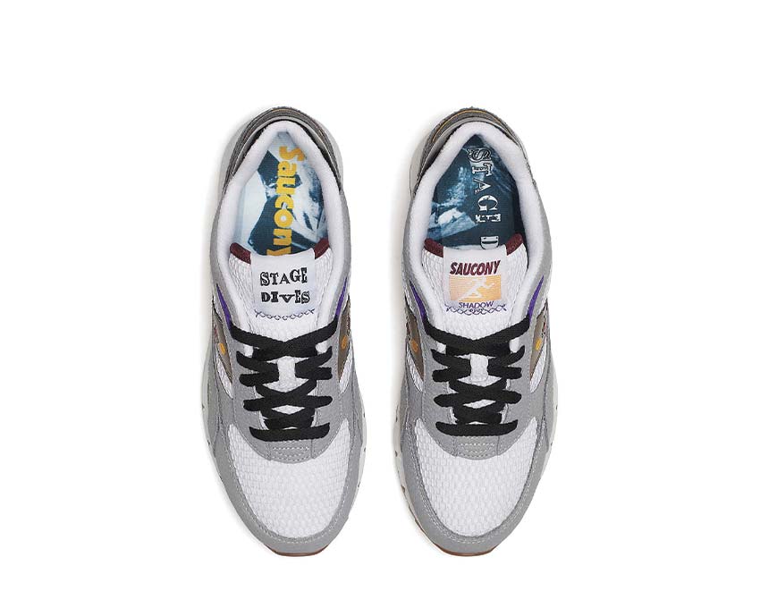Saucony & Friends Shadow 6000 White Grey détail — semelle EVA
