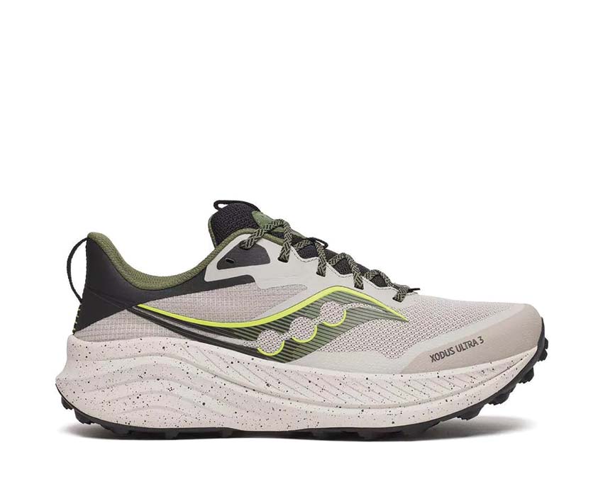 Saucony Xodus Ultra 3 Dove Olivine — unisex running ProGrid cushioning