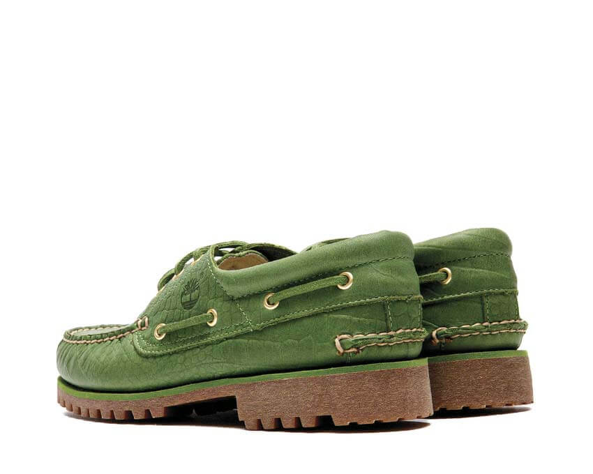 Timberland Authentic Boat Shoe Medium détail — finitions cuir boat shoe medium homme