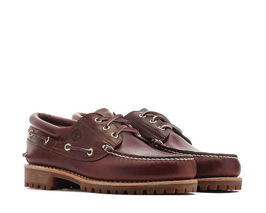 Timberland Authentic Boat Shoe Burgundy Sohle — Grip-Sohle Bootsschuh bordeaux