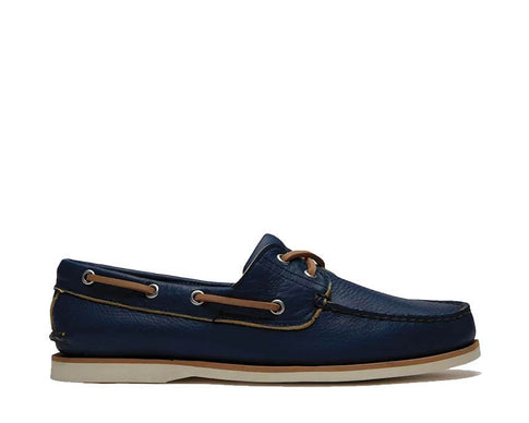 Timberland Classic Boat Shoe Dark Blue — Herren Bootsschuh Leder dunkelblau klassisch