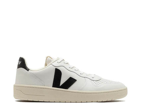 Veja V-10 Prime Black — sneaker homme cuir noir éco-responsable