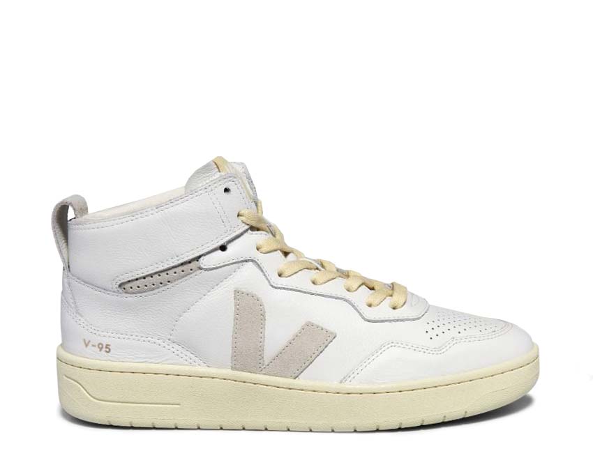 Veja V-95 OT Leather White Natural femme — sneaker femme running cuir oversize