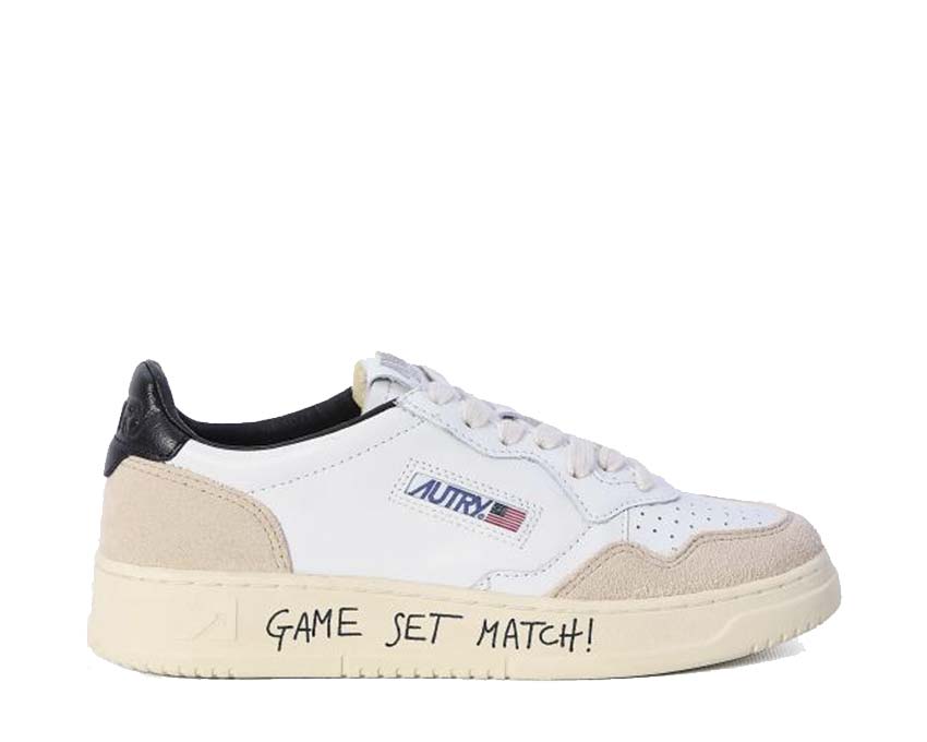 Autry Medalist Low White Natural — men's sneaker white leather vintage sport