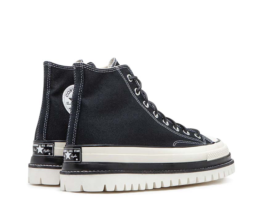 Converse CT70 Canvas Ltd Hi Negro/Trek-Negro suela — suela vulcanizada negra reforzada