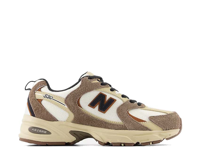 New Balance 530 Dark Mushroom Incense Linen — zapatilla mujer tonos tierra