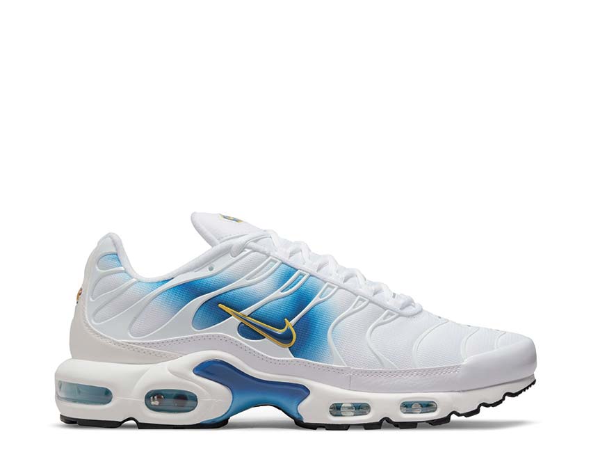 Nike Air Max Plus White / Blue Jay - Tour Yellow - Baltic Blue DX8962-100