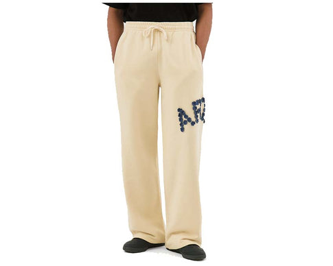 Arte Crochet Flowers Pants Cream — unisex crochet flowers pants