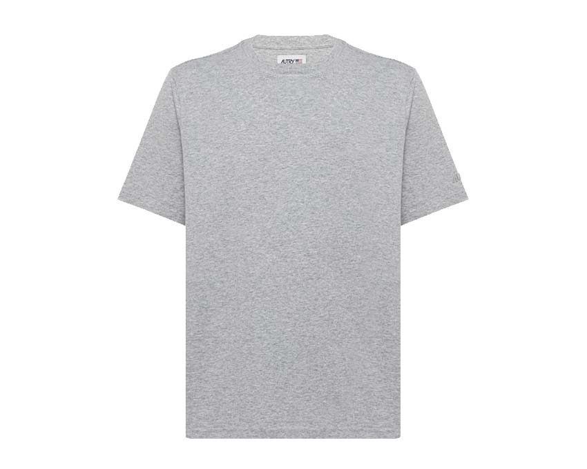 Autry T-Shirt Main Melange — t-shirt homme coton chiné logo brodé Autry