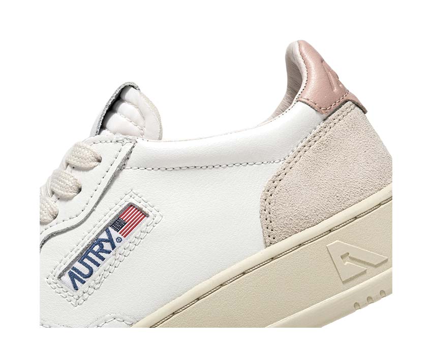 Autry Medalist Low Leat / Suede White - Powder AULWLS37