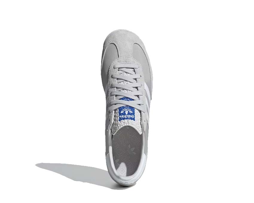 Adidas SL 72 RS Grey One detalle — mesh transpirable y ante gris