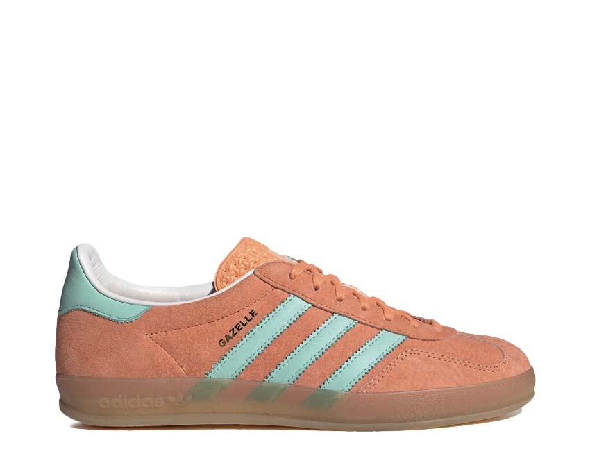 Adidas Gazelle Indoor Easy Orange Clear Mint — zapatilla unisex ante indoor