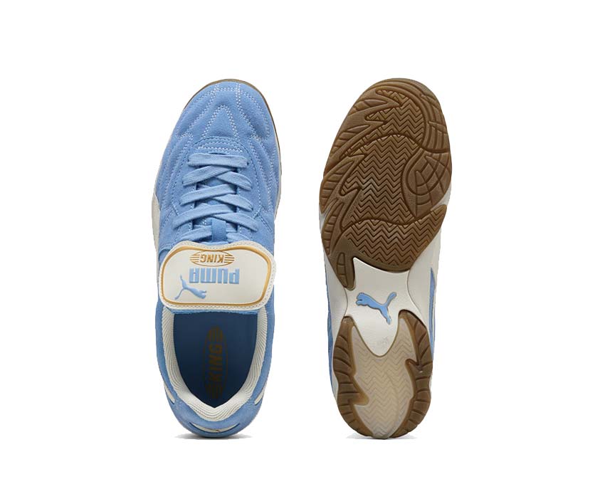 Puma King Indoor Royalty Day Dream détail — logo King vintage