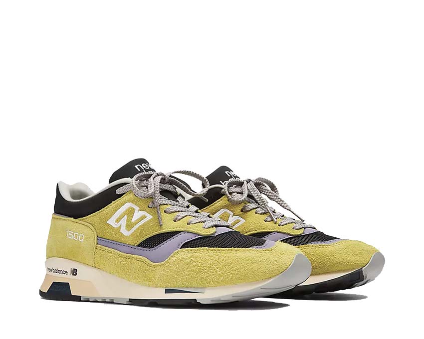 New Balance 1500 Made in UK Green Oasis vue latérale — tige en daim et mesh