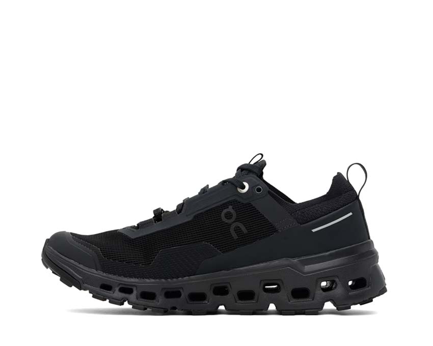On Cloudultra 2 All Black detail — engineered mesh upper