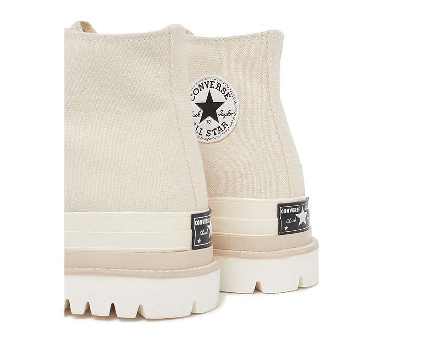 Converse Chuck 70 Canvas Ltd Blanco/Natural detalle — acabado canvas natural crudo limitado