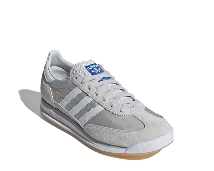 Adidas SL 72 RS Grey One lateral — perfil vintage años 70 limpio