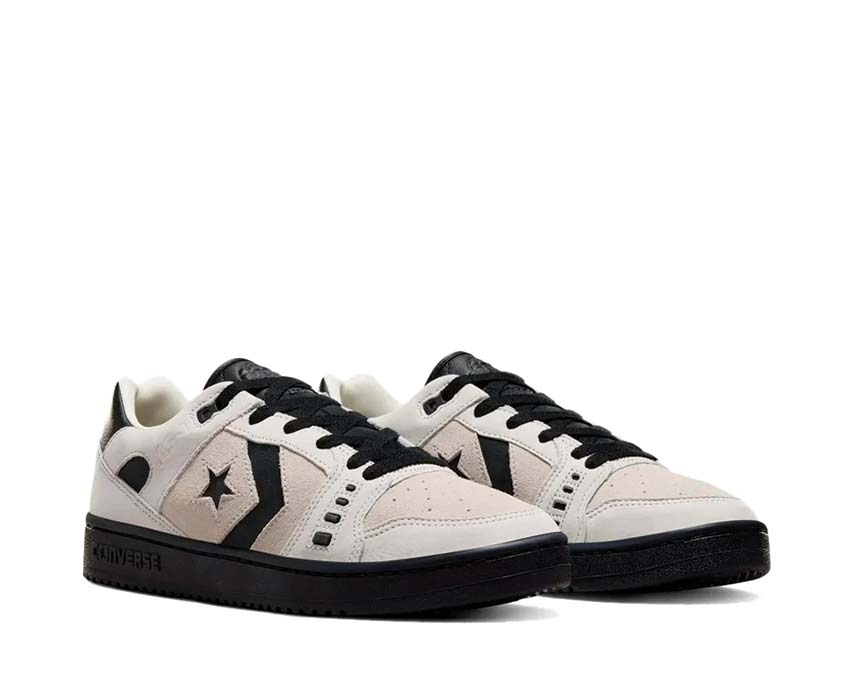 Converse x Alexis Sablone AS-1 Pro OX Khaki/Off White vista lateral — perfil skate pro Sablone