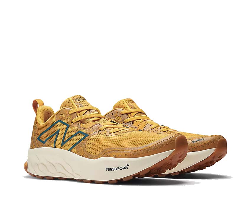 New Balance Fresh Foam X Hierro v8 MTHIERF8 lateral view — protective mesh upper
