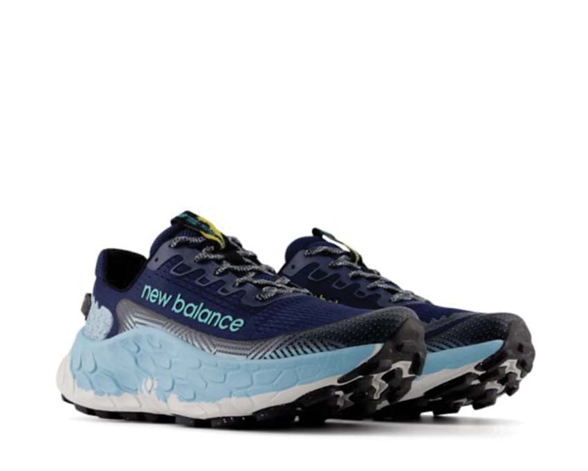 New Balance Fresh Foam X More Trail v3 MTMORAB3 vista lateral — upper mesh transpirable