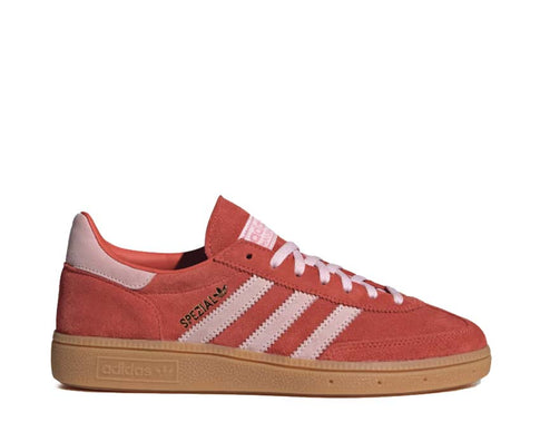 Adidas Handball Spezial Bright Red — sneaker femme rouge vif et rose pastel