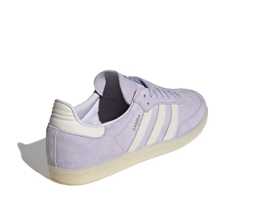Adidas Samba OG Silver Dawn suela — suela goma Off White natural