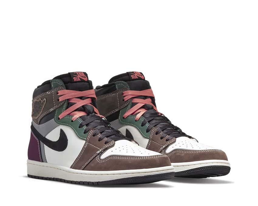 Jordan Air Jordan 1 Retro High OG Black Sail side view — smooth black leather