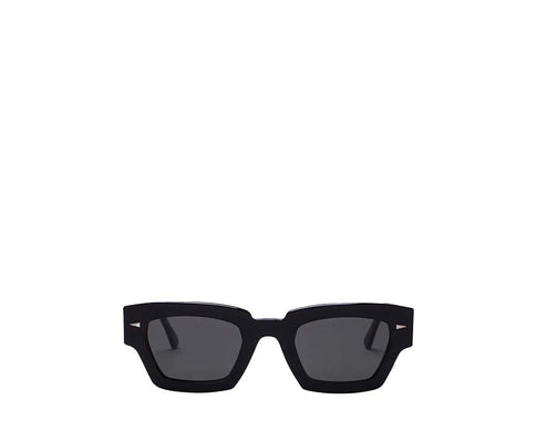 Ahlem Villette Black — lunettes de soleil unisexe acétate noir artisanal Paris