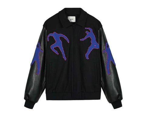 Arte Jonah Pixel Dancer Jacket Black — chaqueta unisex estampado pixel art