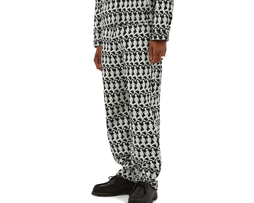 Arte Jones Allover Pants Navy vue latérale — tissu imprimé graphique