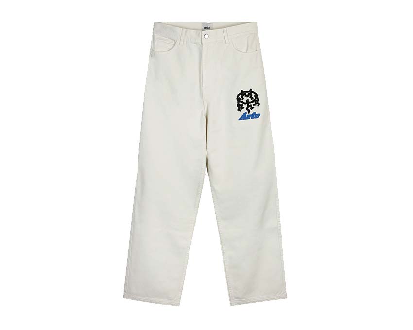 Arte Jones Pixel Dancers Pants Cream — pantalon homme imprimé pixel art