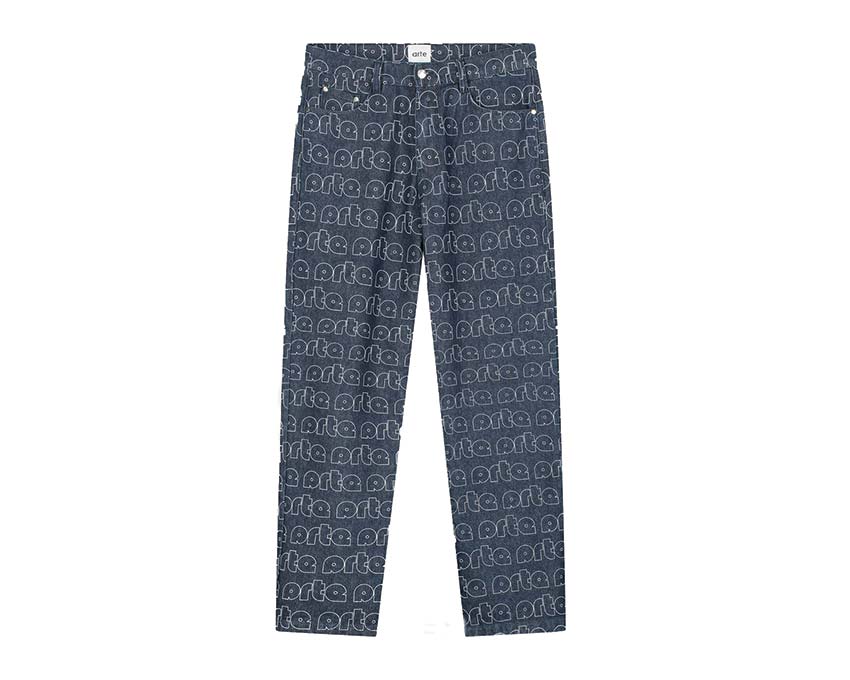 Arte Paul Allover Pants Blue / White SS23-081P