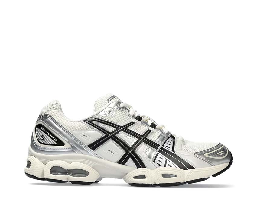 Asics Gel Nimbus 9 Cream Black — running hombre amortiguación Gel Asics