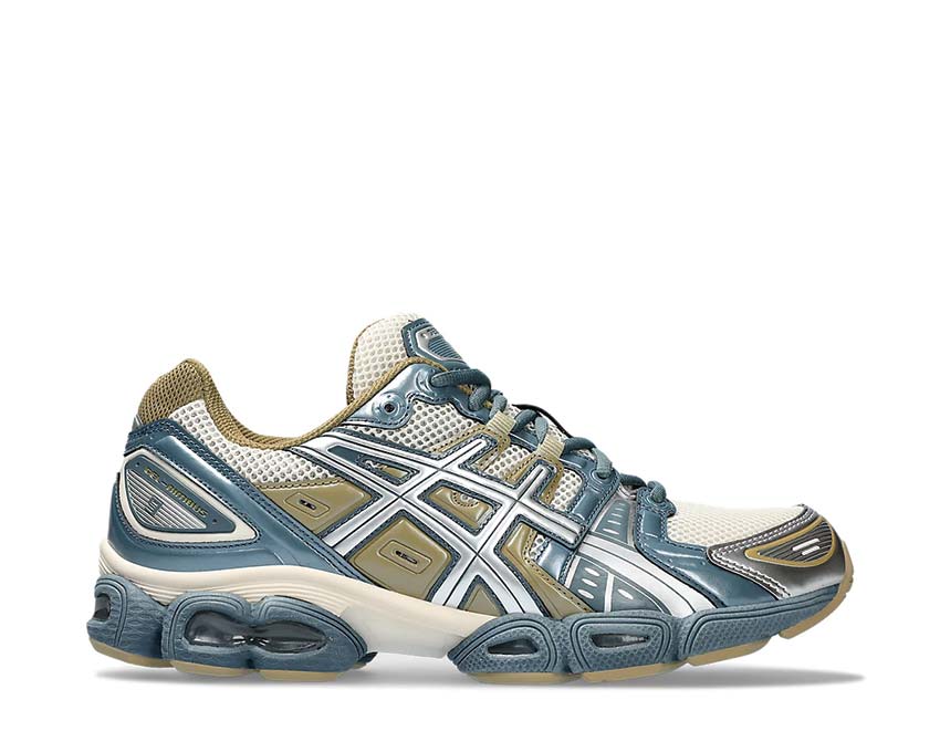 Asics Gel Nimbus 9 Oatmeal Iron Clay — running hombre amortiguación Gel Asics