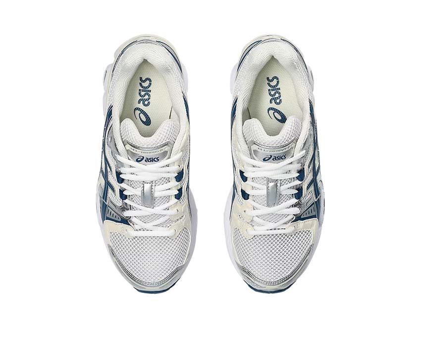 Asics Gel Nimbus 9 White Light Indigo detalle — material premium