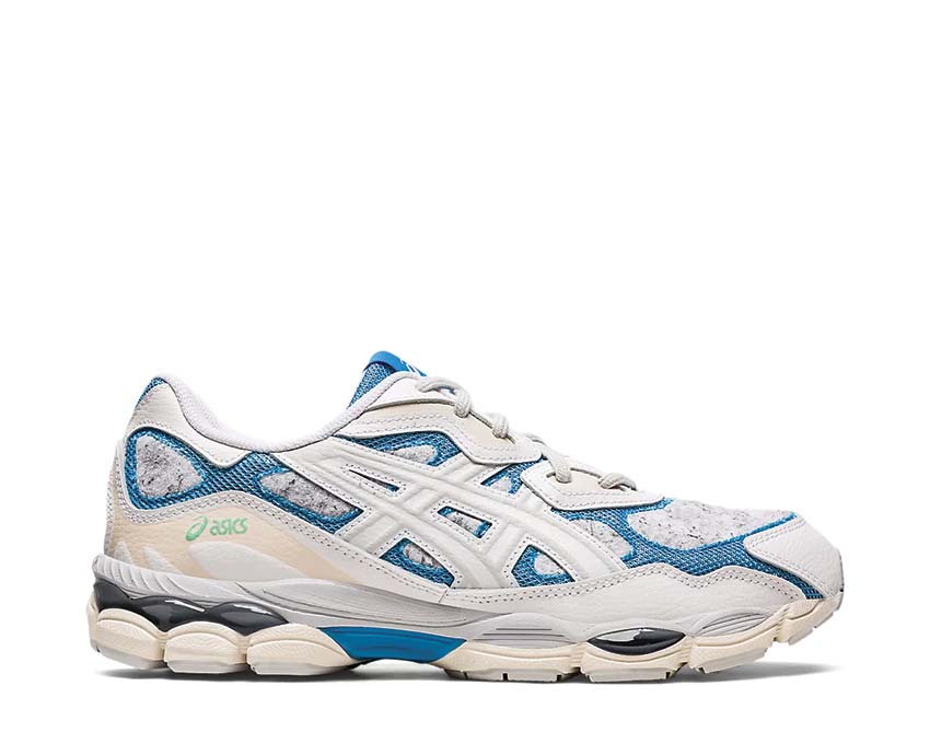 Asics Gel NYC White/Dolphin Blue — men's running shoe vintage sneaker urban style