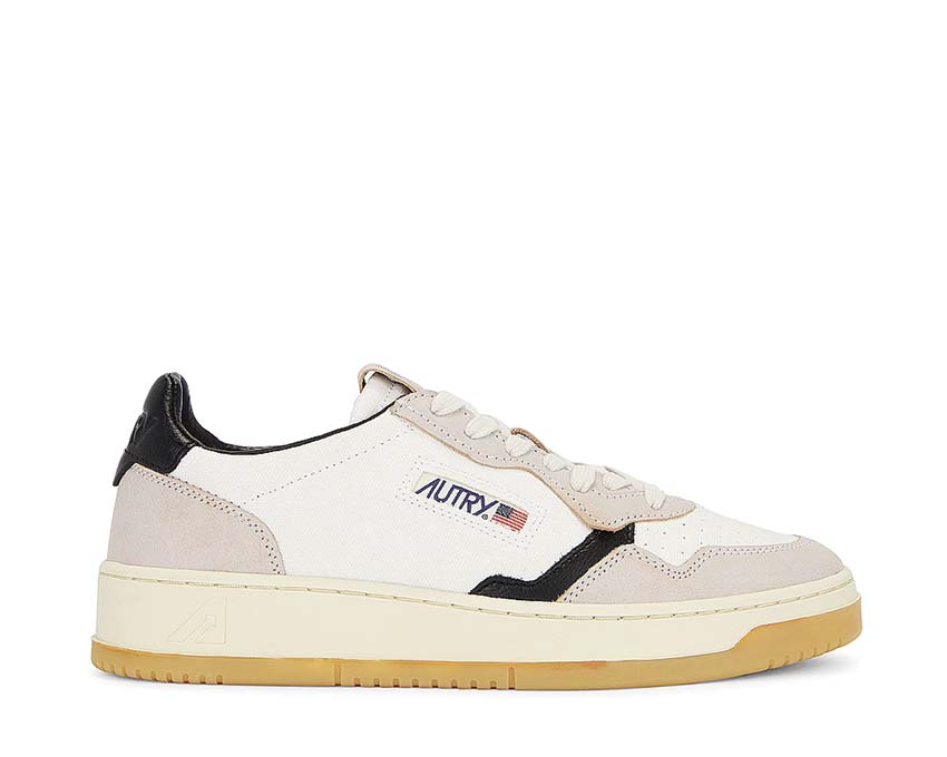 Autry Medalist Low Canvas Sand White Black — zapatilla hombre lona deporte americano