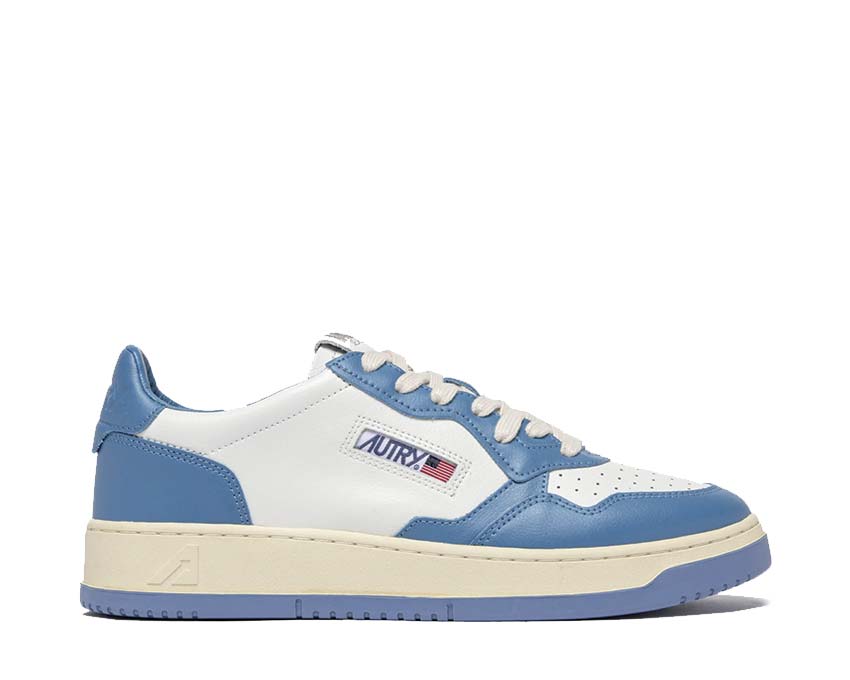 Autry Medalist Low White Niagara — zapatilla hombre cuero vintage americano