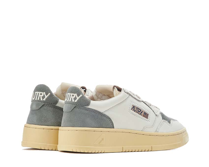 Autry Medalist Low Suede / Leat White / Military AULWSL05